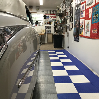 Classic Car and Checker Garage Flooring - Bill from Roseburg, OR
