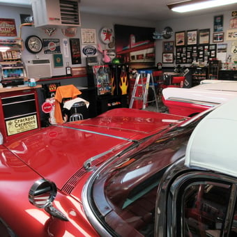 Classic Car Garage with Vintage Signs and Decor - Don from Casper, WY
