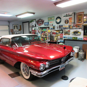 Classic Car Garage with Retro Signs and Decor - Don from Casper, WY