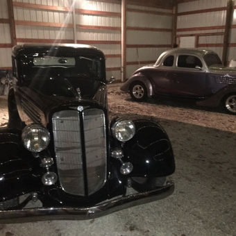Classic Cars in Spacious Metal Garage - Joel from Leon, KS