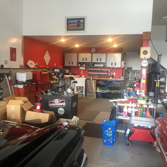 Organized Garage with Tool Cabinets and Car Lift - Ed from WAKEFIELD, MA