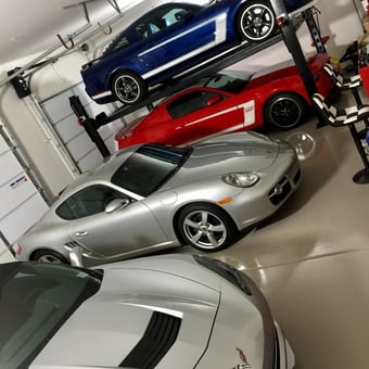 Four Car Garage with Lift and Stools - BIKEBOY from Fountain Hills, AZ