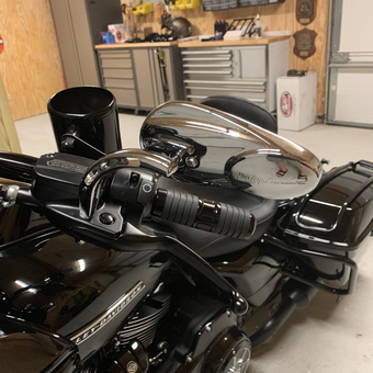 Organized garage with tool storage and motorcycle - Cavedweller from MOBILE, AL