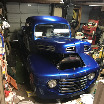 Classic Ford Truck in Busy Garage Workshop - Mark from Abilene, TX