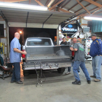 Garage with Truck Bed Repair and Tools - Steve from Caseyville, IL
