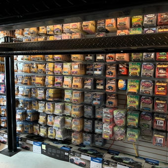 Wall Display of Diecast Cars and Accessories - Andy from Mechanicsburg, PA