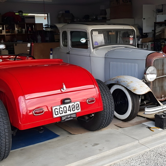 Classic Hot Rods and Garage Storage Shelves - Pete from Auckland
