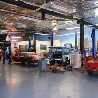 Classic Cars on Lifts in Spacious Garage - Jay from Denver, CO