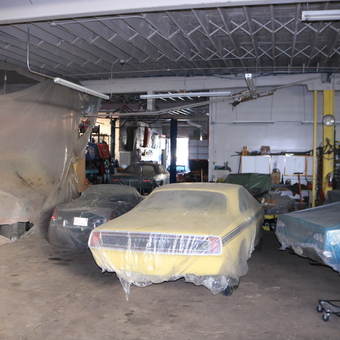 Classic Cars with Protective Covers in Spacious Garage - Jay from Denver, CO