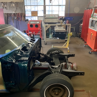 Classic Car Restoration Garage with Tools and Cabinets - Levi from Oswegatchie, NY