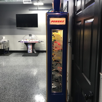 Vintage Penske Gas Pump Display and Arcade Game - Randall