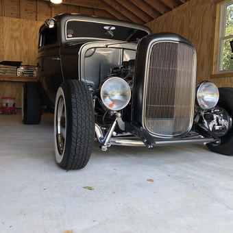 Classic Hot Rod in Wood Garage with Tools - David from South Hempstead, NY