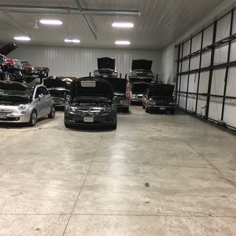 Spacious garage with car lifts and vehicles - JB from Marysville, NY