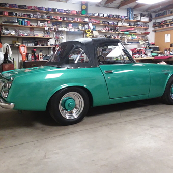 Classic Green Convertible and Organized Garage Shelving - Michael from Galesburg, IL
