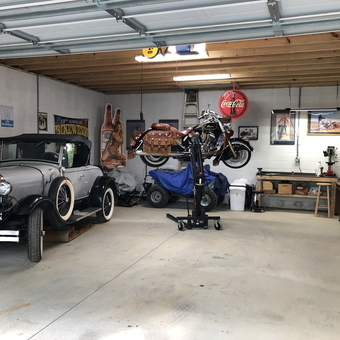 Classic Car, Motorcycle Lift, and Garage Decor - Ken from Maggie Valley, NC