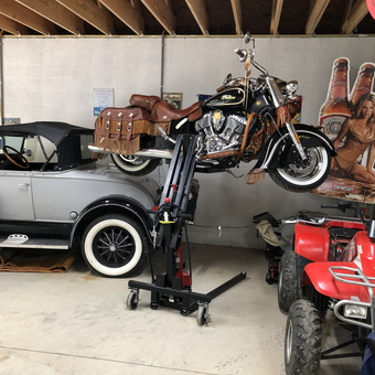 Classic Car, Motorcycle Lift, and ATV in Garage - Ken from Maggie Valley, NC