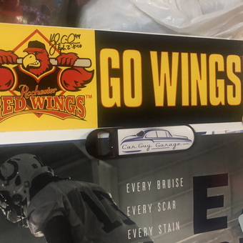 Rochester Red Wings and Car Guy Garage Magnet - Tracy from Greenfield, IN