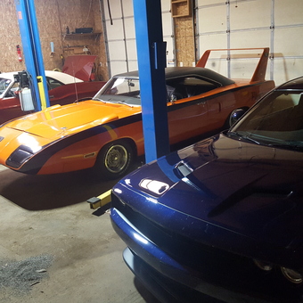 Classic and Modern Muscle Cars in Organized Garage - Patrick from JACKSON, MI