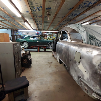 Classic Car Restoration Garage with Lift and Tools - Michael from Ann Arbor, MI