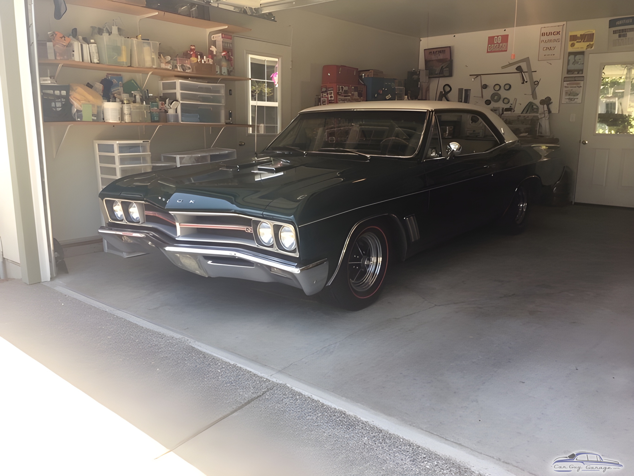 Classic Car in Organized Garage with Shelving - Don from Buckley, WA
