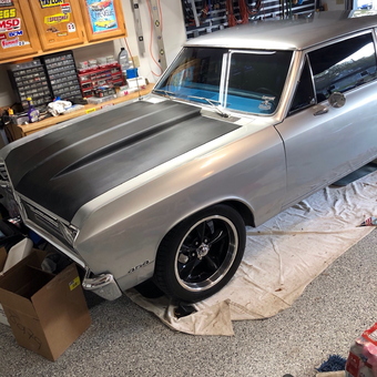Classic Chevy in Organized Garage with Tools and Cabinets - Mike from San Antonio, TX