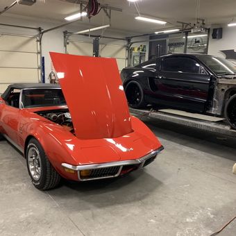 Classic Corvette and Mustang in Modern Garage - Chris from Saint Clair, MI