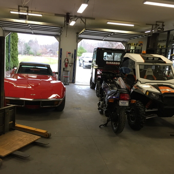 Garage with Classic Car, ATV, Motorcycle, and Storage - Chris from Saint Clair, MI