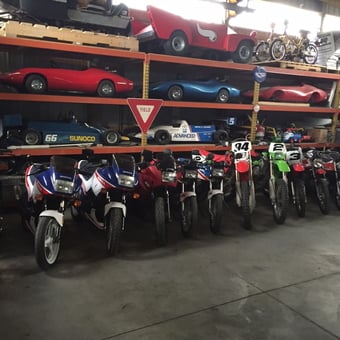 Motorcycles and Go-Karts in Organized Garage - Chris from Saint Clair, MI