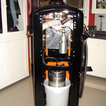 Harley Davidson Gas Pump Kegerator in Garage - Steven from Glendale, AZ