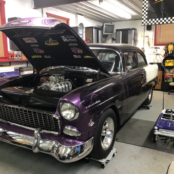 Classic Purple Chevy Garage with Tools and Cabinets - Donald from Seward, PA