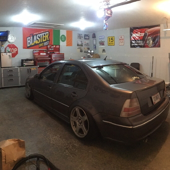 Organized Garage with Cabinets, Tool Chests, and Car - Denny from Maumee, OH