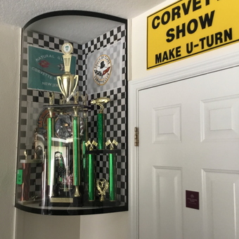 Corvette Show Trophies and Signs Display - Bill from Homosassa, FL