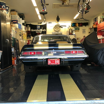 Organized Garage with Classic Car, Cabinets, and Tool Chest - Steve from Belle Glade, FL