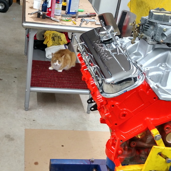 Garage Engine Build with Tools and Workbench - Jerry
