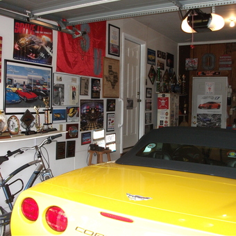 Corvette Garage with Wall Art and Trophies - Scotty from Lancaster, OH