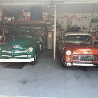 Classic Chevy Cars in Organized Garage - Gerry from Lansdale, PA