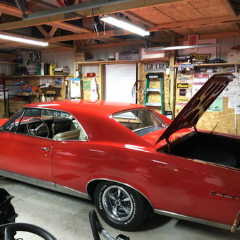 Classic Red GTO in Organized Garage - Jeremiah Johnson from Hatfield, PA