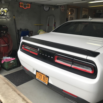 Dodge Challenger, garage signs, Craftsman air compressor - Steven from Carmel, NY