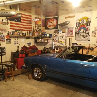 Classic Car Garage with Wall Decor and Tool Storage - Barracudadon383 from Muskegon, MI