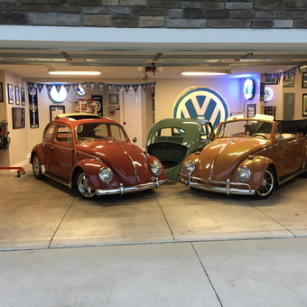 Vintage Volkswagen Garage Decor With Classic Cars - Scott from Fort Wayne, IN