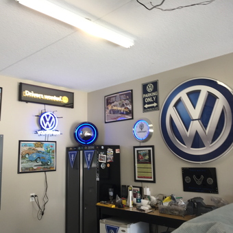 Volkswagen Neon Signs and Wall Decor Garage - Scott from Fort Wayne, IN