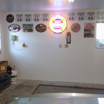Route 66 and Vintage Garage Signs Wall Display - John from Tehachapi, CA