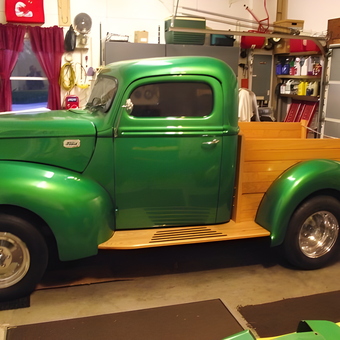 Classic Green Pickup in Organized Garage - Mr. E.Boy from Dillsburg, PA