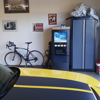 Organized Garage with Storage Cabinet and Bike - Jeffrey from Cheyenne, WY