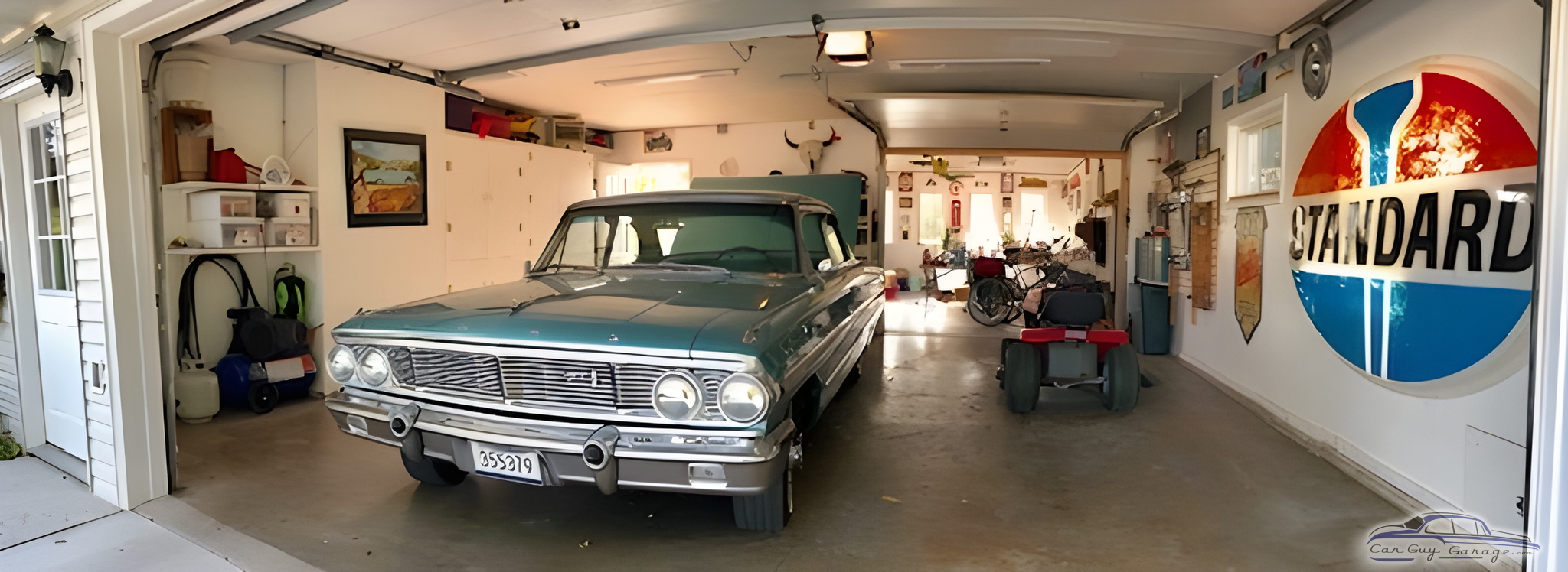 Classic car garage with vintage decor and storage - Paul from Moorhead, MN