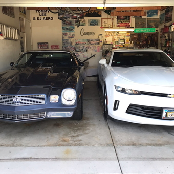 Two Chevy Camaros, Garage Decor and Tools - Alan from Tinley Park, IL