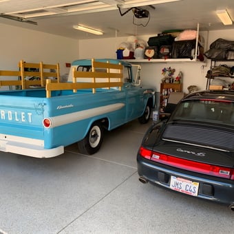 Organized Garage with Classic Cars and Storage - Joe from San Luis Obispo, CA
