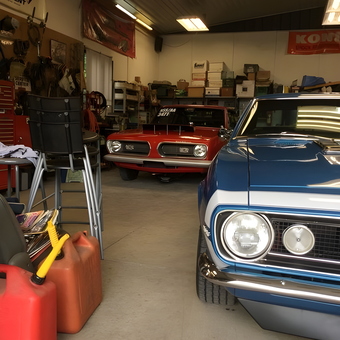 Classic Cars in Organized Garage with Tools and Storage - Randy from Spring Lake, NJ