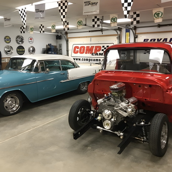 Classic Car Garage with Wall Decor and Engine Parts - DJ from Plymouth, IN