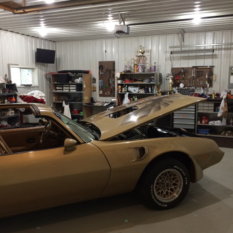 Classic Trans Am and Organized Garage Workspace - Jerry from South range, WI